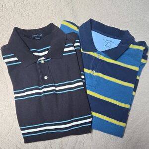 LANDS END Striped Polo Shirts Bundle